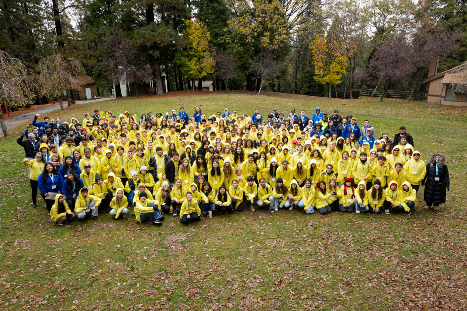 PRYDE campers gathered at Thousand Pines